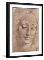 Testa Di Giovinetta-Leonardo Da Vinci-Framed Giclee Print
