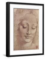 Testa Di Giovinetta-Leonardo Da Vinci-Framed Giclee Print