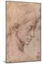 Testa Femminile di Profilo-Michelangelo Buonarroti-Mounted Art Print
