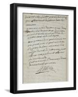 Testament de Louis XIV-null-Framed Giclee Print