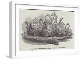 Testimonial Presented to James Hume, Esquire, of Calcutta-null-Framed Giclee Print