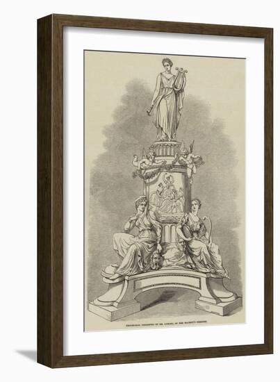 Testimonial Presented to Mr Lumley, of Her Majesty's Theatre-null-Framed Giclee Print