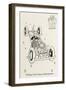 Testing a New Type of Steering Gear-William Heath Robinson-Framed Art Print