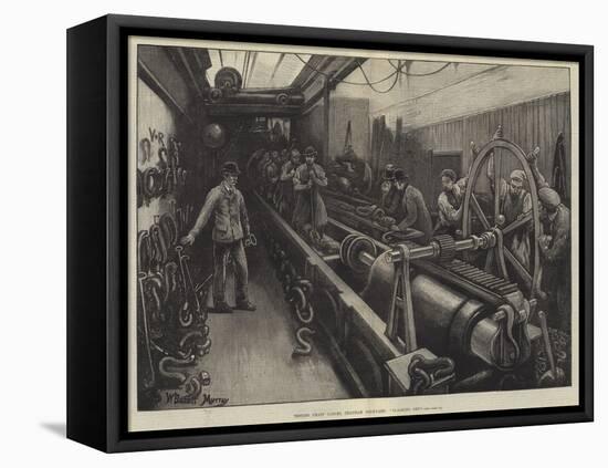 Testing Chain Cables, Chatham Dockyard, Slacking Off-William Bazett Murray-Framed Stretched Canvas