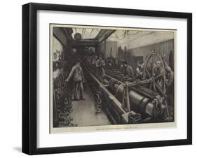 Testing Chain Cables, Chatham Dockyard, Slacking Off-William Bazett Murray-Framed Giclee Print