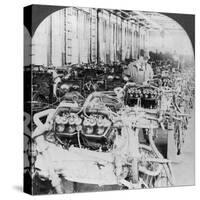 Testing Engines in an Automobile Factory, Detroit, Michigan, USA, 20th Century-null-Stretched Canvas