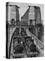 Testing Sydney Harbour Bridge by Driving Four Locomotives on Each of the Two Railway Tracks-null-Stretched Canvas