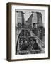 Testing Sydney Harbour Bridge by Driving Four Locomotives on Each of the Two Railway Tracks-null-Framed Premium Photographic Print