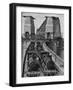 Testing Sydney Harbour Bridge by Driving Four Locomotives on Each of the Two Railway Tracks-null-Framed Photographic Print