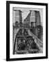 Testing Sydney Harbour Bridge by Driving Four Locomotives on Each of the Two Railway Tracks-null-Framed Photographic Print