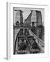 Testing Sydney Harbour Bridge by Driving Four Locomotives on Each of the Two Railway Tracks-null-Framed Photographic Print