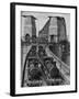 Testing Sydney Harbour Bridge by Driving Four Locomotives on Each of the Two Railway Tracks-null-Framed Photographic Print