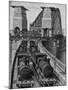 Testing Sydney Harbour Bridge by Driving Four Locomotives on Each of the Two Railway Tracks-null-Mounted Photographic Print