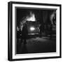 Testing Temperature of Molten Steel, Park Gate Iron and Steel Co, Rotherham, South Yorkshire, 1964-Michael Walters-Framed Photographic Print