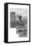 Testing the Cables on Brooklyn Bridge, C1900-null-Framed Stretched Canvas