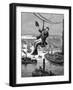 Testing the Cables on Brooklyn Bridge, C1900-null-Framed Giclee Print