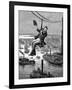 Testing the Cables on Brooklyn Bridge, C1900-null-Framed Giclee Print