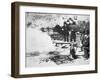 Testing the First Maxim Machine Gun, 1885 (B/W Photo)-English Photographer-Framed Giclee Print