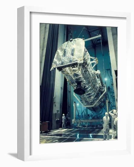 Testing the Hubble Space Telescope , 1980s-null-Framed Photographic Print