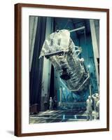 Testing the Hubble Space Telescope , 1980s-null-Framed Photographic Print