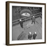 Testing the Temperature of Molten Steel, Park Gate, Rotherham, South Yorkshire, 1964-Michael Walters-Framed Photographic Print