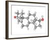 Testosterone Hormone, Molecular Model-Laguna Design-Framed Photographic Print