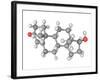 Testosterone Hormone, Molecular Model-Laguna Design-Framed Photographic Print