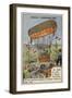 Testu-Brissy's Balloon Ascent on Horseback, Meudon, France, 1798-null-Framed Premium Giclee Print