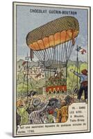 Testu-Brissy's Balloon Ascent on Horseback, Meudon, France, 1798-null-Mounted Giclee Print