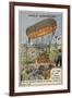 Testu-Brissy's Balloon Ascent on Horseback, Meudon, France, 1798-null-Framed Giclee Print