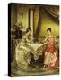 Tete a Tete-Joseph Frederic Soulacroix-Stretched Canvas