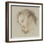 Tête d'ange, de profil à gauche-Charles Joseph Natoire-Framed Giclee Print