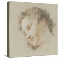 Tête d'ange, de profil à gauche-Charles Joseph Natoire-Stretched Canvas