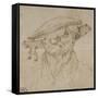 Tête d'homme coiffé d'un béret-Leonardo da Vinci-Framed Stretched Canvas