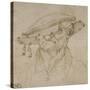 Tête d'homme coiffé d'un béret-Leonardo da Vinci-Stretched Canvas