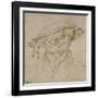 Tête d'homme coiffé d'un béret-Leonardo da Vinci-Framed Giclee Print