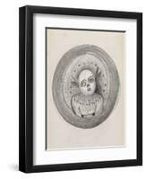 Tête dans une sphère-Odilon Redon-Framed Premium Giclee Print