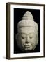 Tête de Buddha-null-Framed Giclee Print