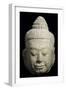 Tête de Buddha-null-Framed Giclee Print