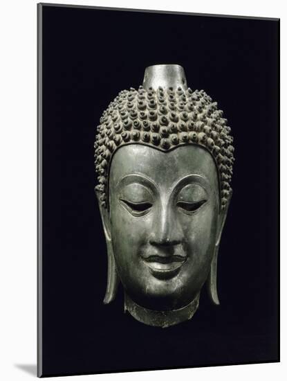 Tête de Buddha-null-Mounted Giclee Print