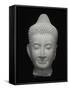 Tête de Buddha-null-Framed Stretched Canvas