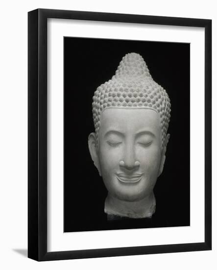 Tête de Buddha-null-Framed Giclee Print