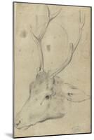 Tête de cerf-null-Mounted Giclee Print