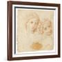 Tête de femme couronnée d'épis de blé (Cérès)-Arnould de Vuez-Framed Giclee Print