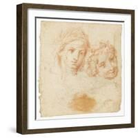 Tête de femme couronnée d'épis de blé (Cérès)-Arnould de Vuez-Framed Giclee Print