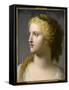 Tête de femme couronnée de laurier-Charles Paul Landon-Framed Stretched Canvas