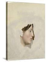 Tête de femme de profil à droite-Pierre Henri de Valenciennes-Stretched Canvas