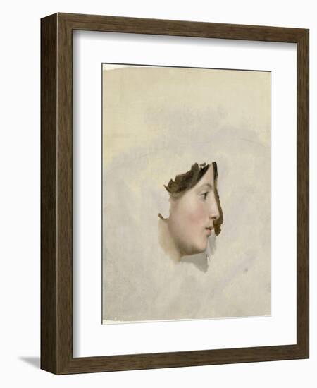 Tête de femme de profil à droite-Pierre Henri de Valenciennes-Framed Giclee Print