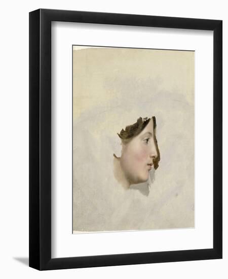 Tête de femme de profil à droite-Pierre Henri de Valenciennes-Framed Giclee Print