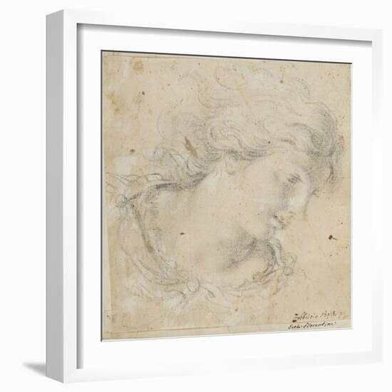 Tête de femme tournée vers la droite-Fabrizio Boschi-Framed Giclee Print